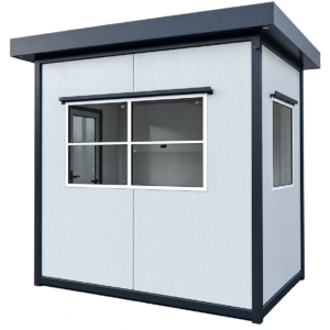 Güvenlik Kulübesi 200x300 Hazır Elekttrik Tesisatlı Panel Kabin