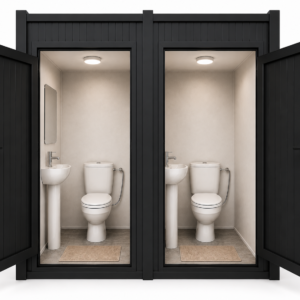 Wc-Duş Kabini 115×210 Antrasit